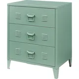 [en.casa] - Metallschrank Hämeenlinna Mit 3 Schubladen 60x40x72 cm)