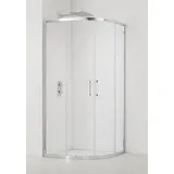 Swiss Aqua Technologies SAT TEX Duschkabine Viertelkreis 90 x 90 cm SATBKTEXS90