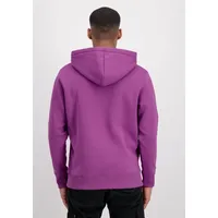Alpha Industries Basic Small Logo Kapuzenpullover Dark Magenta M