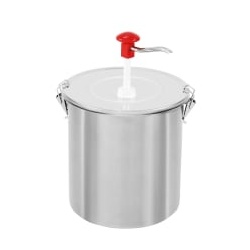 Gastro Inox Gastronomiebehälter, Deckel, Dosierpumpe 503.153 , Maße (B x H): 265 x 380 mm, 10 Liter
