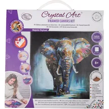 Craft Buddy Ltd. Majestic Elephant Crystal Art Leinwandbild 30 x 30 cm