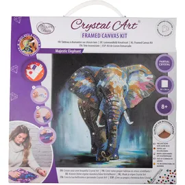 Craft Buddy Ltd. Majestic Elephant Crystal Art Leinwandbild 30 x 30 cm