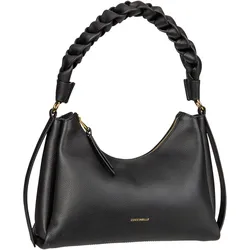 Coccinelle Boheme Grana Double 1303  in Noir/Cognac (5.4 Liter), Schultertasche