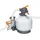 BESTWAY Power Steel Swim Vista Ø 549 x 122 cm Rund Grau