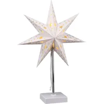 Spetebo LED Weihnachtsstern Tischlampe Weiß