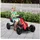 Homcom Gokart Kinderfahrzeug mit verstellbarem Sitz, Handbremse