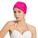 IBLUELOVER Badekappe Damen Schwimmkappe Elastizität Turban Hut Lange Haare Bademütze Frauen Swimming Cap Anti-Rutsch Badehaube Mode Turbanmütze Retro Kopftuch Badehüte für Schwimmbad Pool Strand Spa