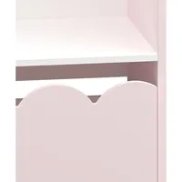 [en.casa] Kinderregal, Vestnes 114x91x30 cm Cotton Candy/Weiß