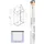 Buylando Emma U-Duschkabine rechts 75 x 180 cm Weiß/Glas 75x90x75x180