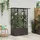 vidaXL Hochbeet mit Rankgitter und Dach 124,5 x 40 x 138 cm Braun
