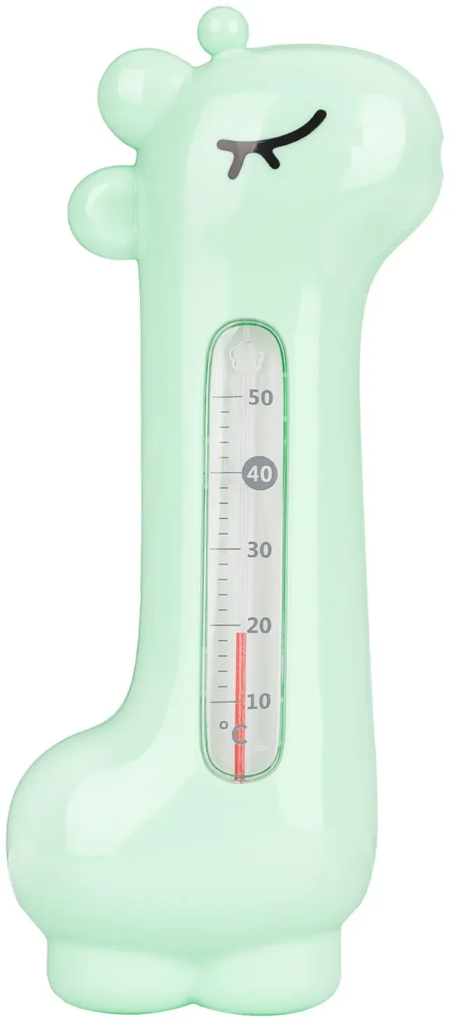 Kikkaboo Wasserthermometer Giraffe, Badethermometer, Messbereich von 10 bis 50°C grün