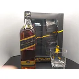 Johnnie Walker 12 Years Black Label Whisky 40% Scotland 0,7 Liter Set 2 Gläser