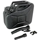 Baumarktplus Benzinkanister Metall 10 L Hammerschlag kratzfest Schwarz