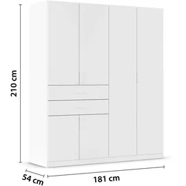 Rauch Drehtürenschrank »Kleiderschrank Schrank Garderobe MAIKA mit Dekor-Front«, 2 Schubladen, in verschiedenen Breiten, Höhen, Farben, Made IN Germany,
