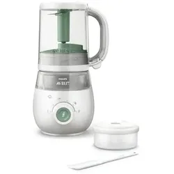 Philips Avent 4-in-1 Babynahrungszubereiter Dampfgarer und Mixer SCF885/01 in grün