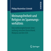 Springer Meinungsfreiheit und Religion im Spannungsverhältnis - Philipp Maximilian Schmidt Kartoniert (TB)