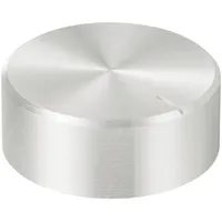 TRU Components TC-11696464 Drehknopf mit Knopfmarkierung Silber (Ø x