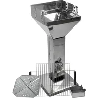 DEMA Säulengrill Edelstahl Design Merida 3-fach höhenverstellbar 7,3kg Holzkohlegrill