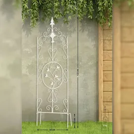 CLP Rankgitter Burgus 2er Set 60 x 30 cm Weiß