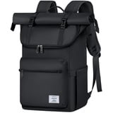 Lubardy Rolltop Rucksack Herren Damen Wasserdicht Rucksack Herren Laptop Rucksack 17,3 Zoll Schulrucksack Daypacks für Uni Arbeit Reisen Freizeit