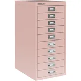 Bisley Aktenschrank MultiDrawer Schubladenschrank in Pastellpink - Maße: H 59 x B 28 x T 38 cm rosa