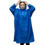 LOWLAND OUTDOOR Regenponcho - Wasserdicht (7000mm Wassersäule), Blau, M