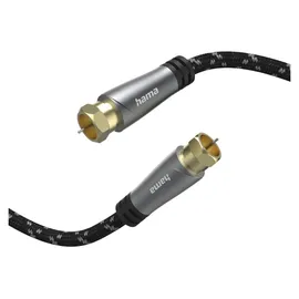 Hama SAT-Anschlusskabel F-Stecker - F-Stecker 5 m Grau/Schwarz