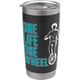 One Life One Wheel Einrad Rider Loves Einrad Einrad Doppelwandiger Edelstahl-Thermobecher