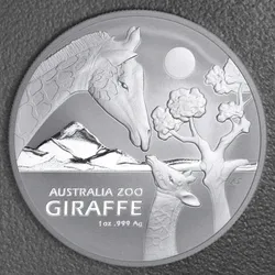 Silbermünze 1oz Giraffe 2024 (19%) Australia Zoo (Australien)