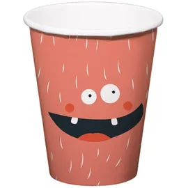 Folat Pappbecher 0,25 l Rot 6 St.