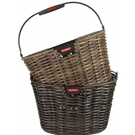 KLICKfix Fahrradkorb Structura oval schwarz