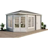 Alpholz Gartenhaus Josephine-40 4,22 x 3,25 m Braun