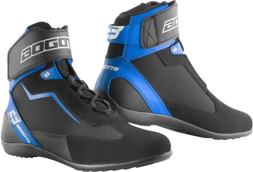 Bogotto Mix Disctrict Motorschoenen, zwart-blauw, 37 Voorvrouw