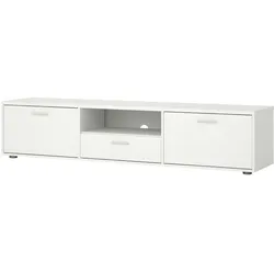 Ebuy24 Media TV Tisch 2 Türen 1 Schublade weiß.