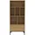 [en.casa] Bücherregal Kistiandi 137 x 60 x 35 cm Eicheoptik, Braun