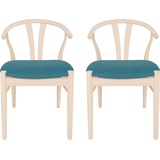Hammel Furniture Holzstuhl »Findahl by Frida«, (Set), 2 St., Stoff, Massivholz, gepolsterte Sitzfläche, versch. Farbvarianten