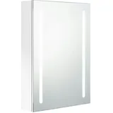 vidaXL LED-Spiegelschrank 50 cm weiß