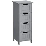 VASAGLE Badschrank grau 30,0 x 28,5 x 82,0 cm