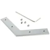Reprofil Nutenstein / Eckverbinder 120°, Metall, naturbelassen, Silber D-987026