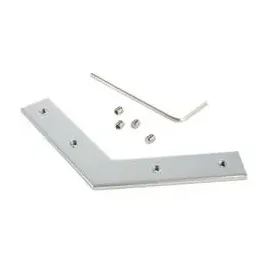 Reprofil Nutenstein / Eckverbinder 120°, Metall, naturbelassen, Silber D-987026