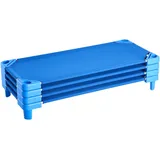Vevor Kleinkinderbett Stapelbar 130 x 57 x 15 cm blau