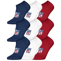 NFL Socken NFL SHIELD 9er Pack Blau/Rot/Weiß 39-42