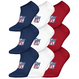 NFL Socken NFL SHIELD 9er Pack Blau/Rot/Weiß 39-42