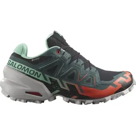 Salomon Speedcross 6 Gore-Tex Damen Black / Electric Green / Cherry Tomato 40