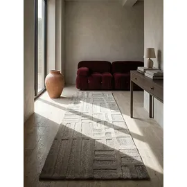 KADIMA DESIGN Läufer abstrakt Natur 80 x 300 cm - EDALE Kadima Design