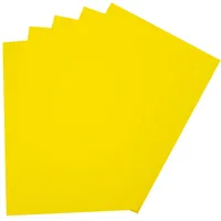 Folia Moosgummi 29 x 40 cm 2 mm stark zitronengelb 5 Blatt