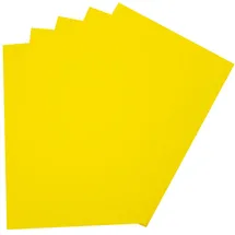 Folia Moosgummi 29 x 40 cm 2 mm stark zitronengelb 5 Blatt