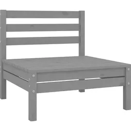 vidaXL Garten-Lounge-Set 4-tlg. grau Kiefer