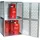 Bauer Südlohn Gasflaschen-Depot Stahl verzinkt 10 x Ø 230 mm grau