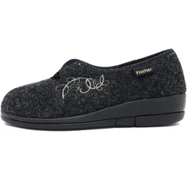 Fischer Hausschuhe in Grau 42